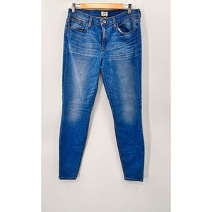 J -Crew Toothpick Indigo Denim Jeans, 31T